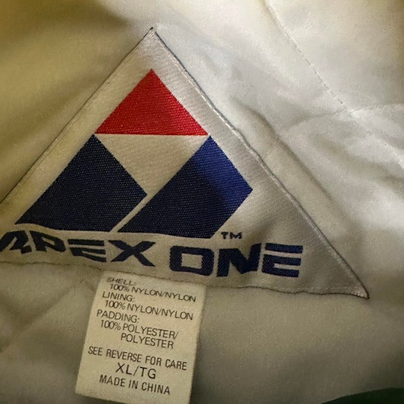 ATHLETIC VINTAGE 80/90's APEX ONE OAKLAND ATHLETICS MLB PADDED JACKET - Picture 8 of 8